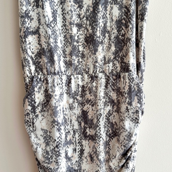 Tart Cinched Bubble Skirt Mini Dress, Alligator/Crocodile Print, Size Small - Picture 3 of 15